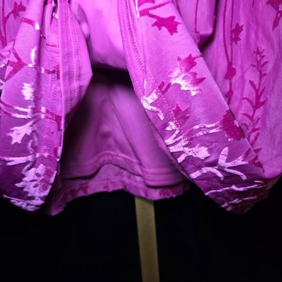 NWT HUTCH Brianna Burnout Mini Dress Fuschia L - Picture 10 of 13